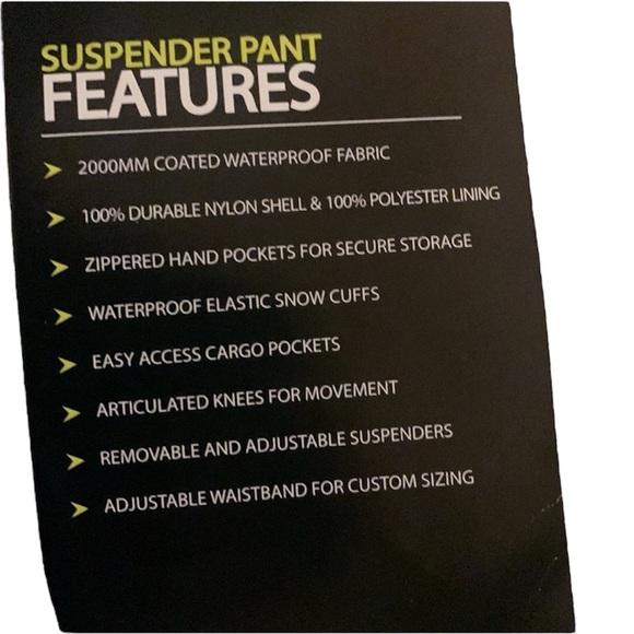 Sport Essentials Youth Suspender Snow Pants - Picture 8 of 8